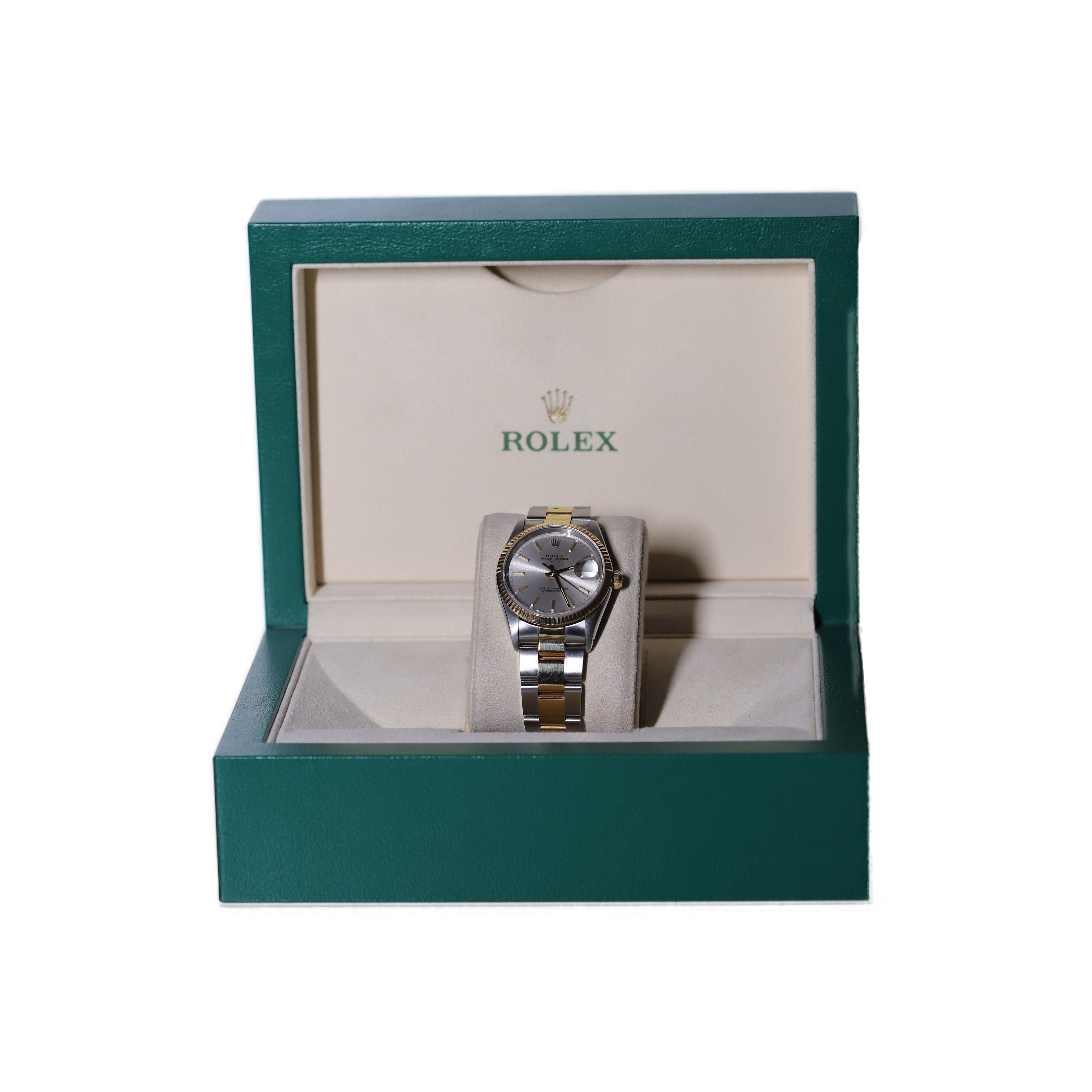 Rolex Date 34mm Ref. 15223 - Pre-Owned Steel & Yellow Gold - Complete Set